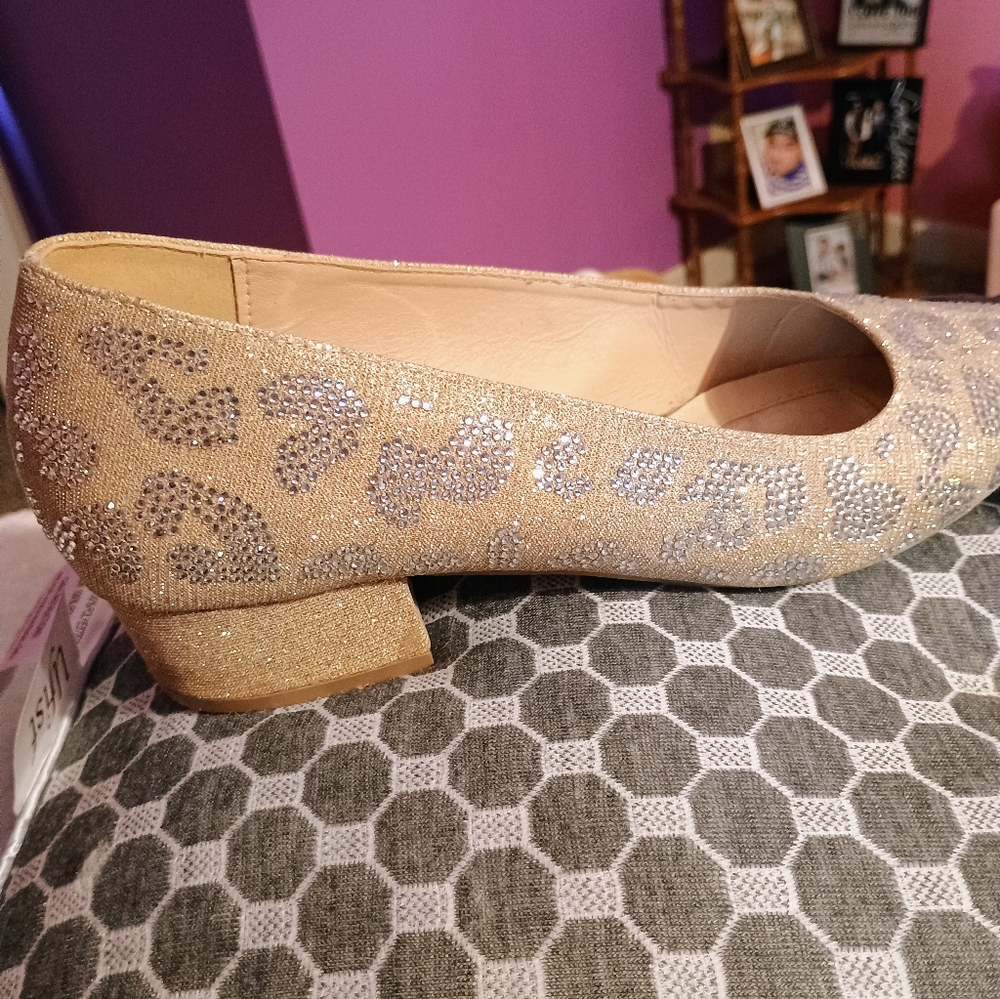 Elegant Gold and Silver Women's Shoes